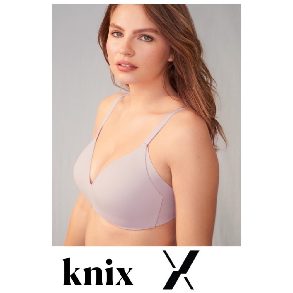 KNIX WingWoman Contour Wireless Bra Lavender Size 5 Fits 36 D, 38 C, 38 D, 40 C